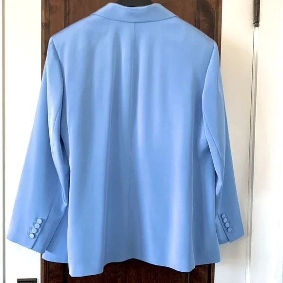 Lafayette 148 NY Silk Crepe De Chine Blazer
